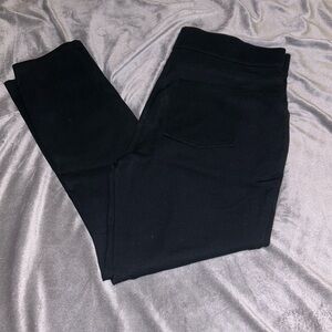 SPANX skinny crop/ankle Jeggings XL EUC black